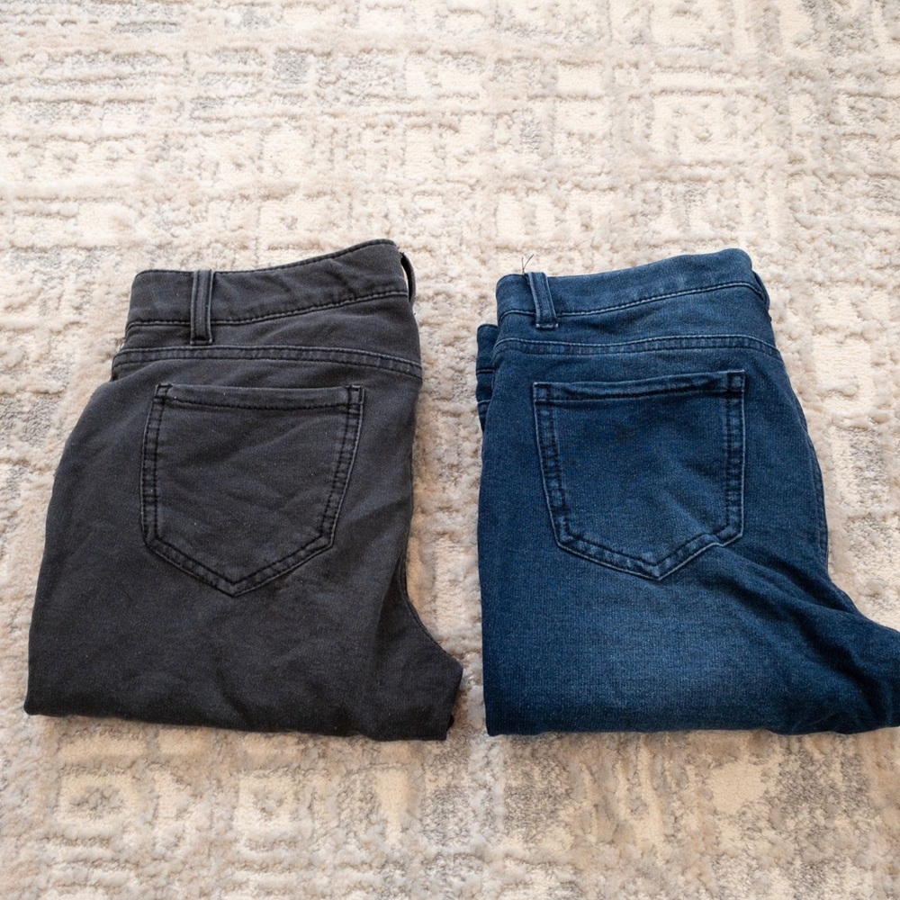 2 pairs Girls Jeggings size 14
